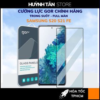 Cường lực GOR Samsung S20 S21 FE trong suốt Full màn 9D phụ kiện huỳnh tân store