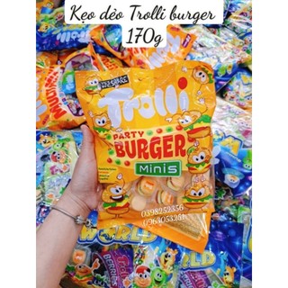 Kẹo dẻo trolli mini burger 170g