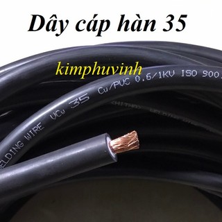 01 mét - dây cáp hàn 35 - dây cáp hàn 2 lõi