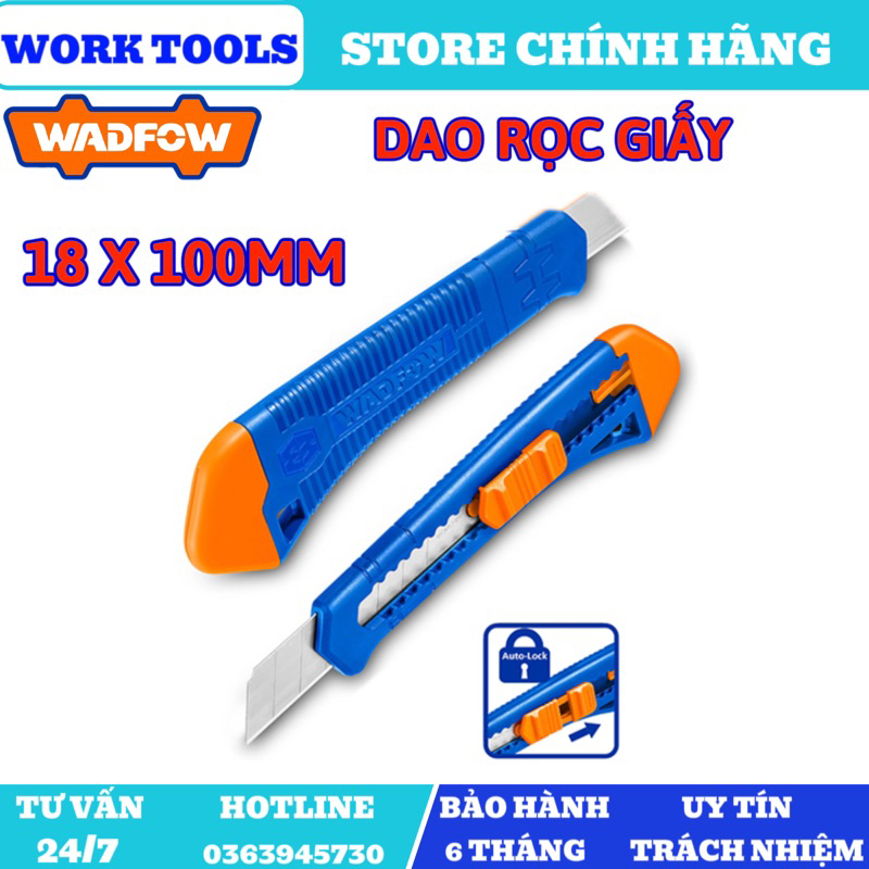 ĐỒ NGHỀ WADFOW Dao rọc giấy 18x100mm WSK2913