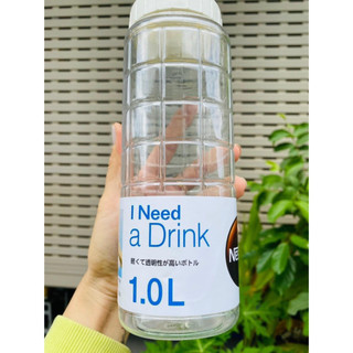 Bình nước 1 lít nhựa Pet cao cấp