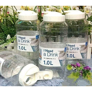 Bình nước 1 lít nhựa Pet cao cấp