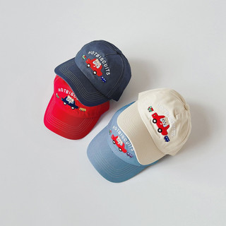 Mũ lưỡi trai denim thêu oto cho bé