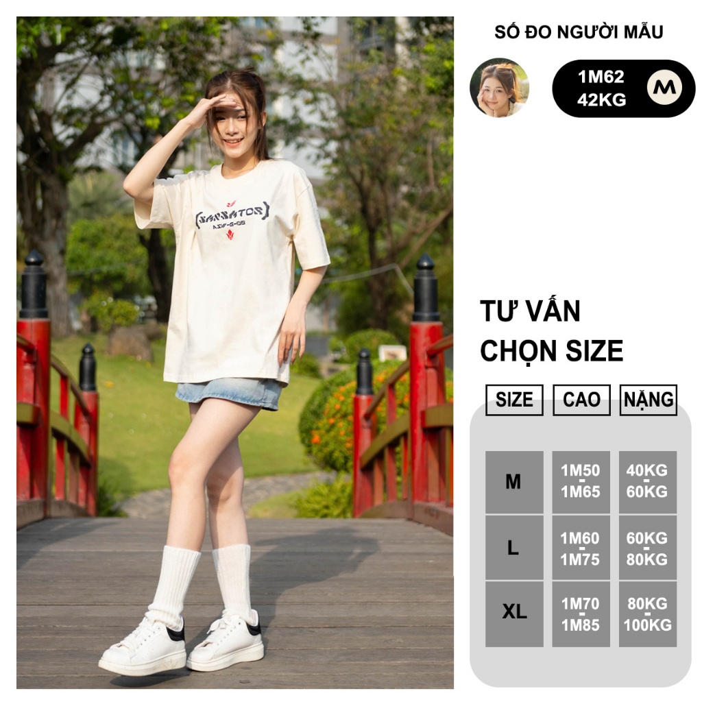 Áo thun Gundam Barbatos Nam Nữ Unisex Form Rộng Oversized | BigBuy360 - bigbuy360.vn