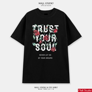 Áo Phông Cổ Tròn Nam Nữ Form Rộng Cotton  Unisex , Áo Thun Tay Lỡ Basic Tee Oversize Trend Hè 2024 - Trust Your Soul