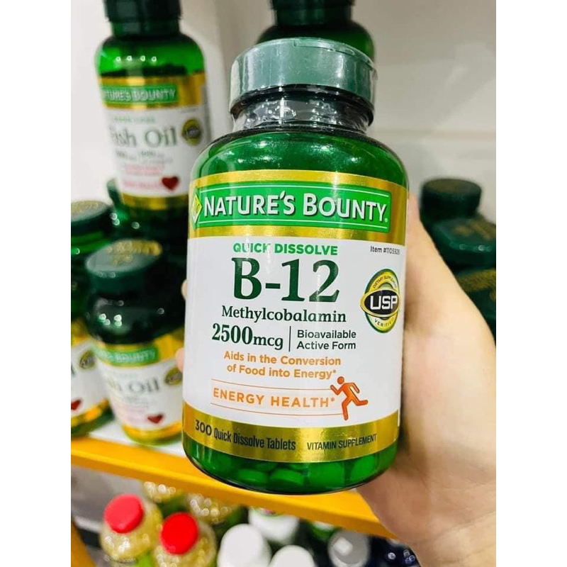 VIÊN UỐNG NATURE’S BOUNTY VITAMIN B12 2500MCG