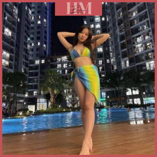 [Sẵn hàng} Set 3 món bikini đồ bơi đi biển hàng cao cấp