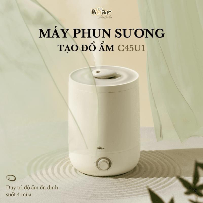 Máy phun sương tạo độ ẩm, máy xông tinh dầu Bear JSQ-C45U1 tạo độ ẩm phòng