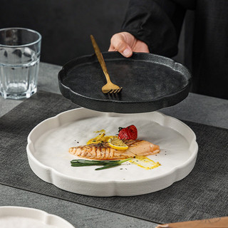 Bộ Bát Dĩa Sứ Đá Cát  Re'gala Decor - Set Bát Đĩa Gốm Cao Cấp,Chất Sứ Đá Cát Tinh Xảo Dày Dặn, Đơn Giản Sang Trọng