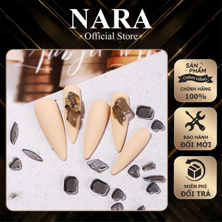 Đá thạch mix chân bằng - đá pha lê mix dáng - đá thạch anh nhiều màu đính móng chuyên dụng nail