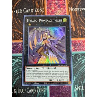 Lá bài thẻ bài Yugioh Lyrilusc Promenade Thrush – Super Rare - Tặng bọc bài nhựa bảo quản