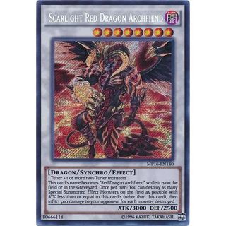 Lá bài thẻ bài Yugioh Scarlight Red Dragon Archfiend - Secret Rare - Tặng bọc bài nhựa bảo quản