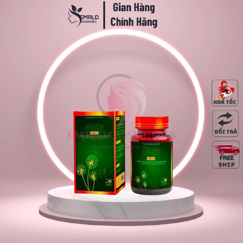 [CHÍNH HÃNG] Viên Uống Awaken Gold Đẹp Da, Tăng Cường Nội Tiết Tố Nữ, Nám Sạm Da, Tăng Cường Sinh Lý Nữ