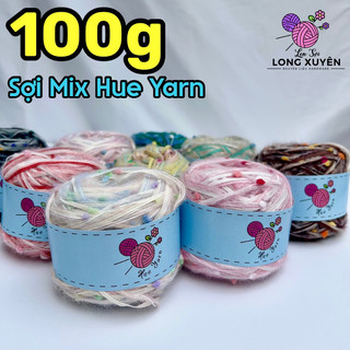 Len mix thủ công pom pom hue yarn 100g