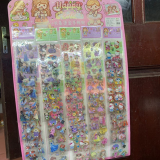  Vỉ 20 bộ Nhãn dán tổng hợp Công chúa esla gấu dâu siêu nhân siêu xinh cho bé 