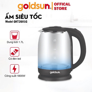 Ấm siêu tốc Goldsun GKT2601G 1.7L