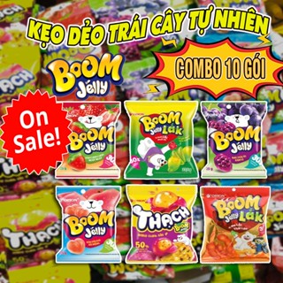 COMBO 10 Gói Kẹo Dẻo Trái Cây ORION Đủ 6 Vị (Gói 25g) - Kẹo Dẻo BOOM Jelly