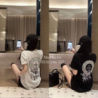Áo thun Đính đá hàng VIP Quảng Châu cao cấp phom thụng Freesize, mẫu áo thun Unisex Nam nữ trending xu hướng mới nhất