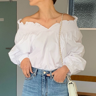 áo sơ mi trễ vai nữ tính