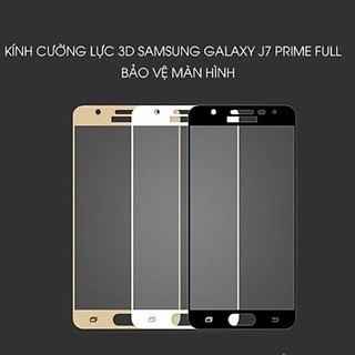 Kính cường lực Samsung J7 prime Full màn hình 9D cao cấp, tặng kèm giấy lau màn hình