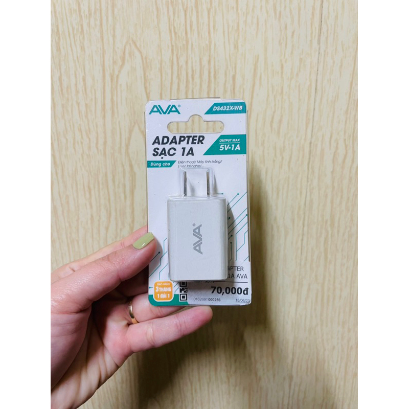 Củ sạc AVA ADAPTER SẠC 1A