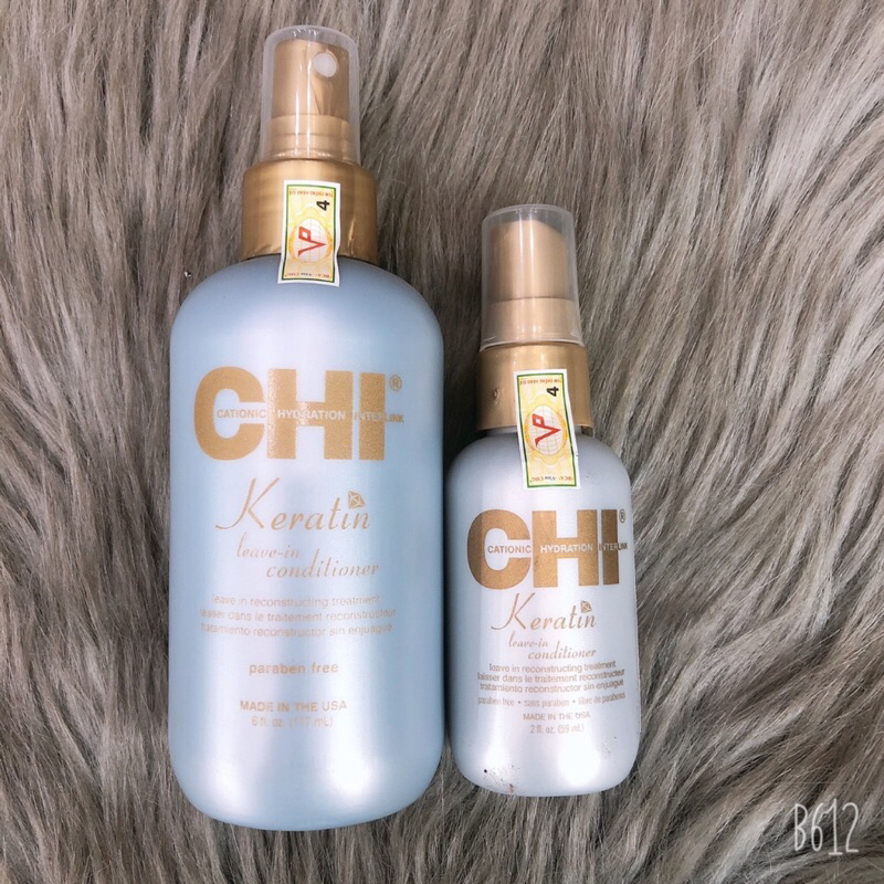 Xịt dưỡng phục hồi ( xả khô ) CHI Keratin Leave In Conditioner 177ml