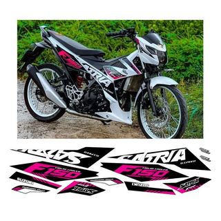Tem satria f150 dán xe trắng