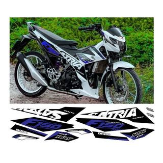 tem satria f150 dán xe trắng ( đa màu )