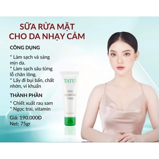 SỮA RỬA MẶT TATU (DATE 2027)