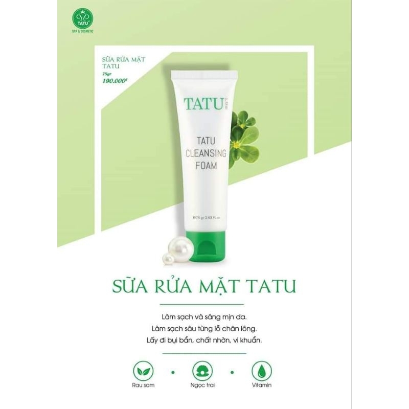 SỮA RỬA MẶT TATU (DATE 2027)