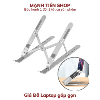 Giá đỡ LAPTOP, MACBOOK, IPAD bằng nhôm có thể điều chỉnh được độ cao, đế tản nhiệt kê laptop nhôm