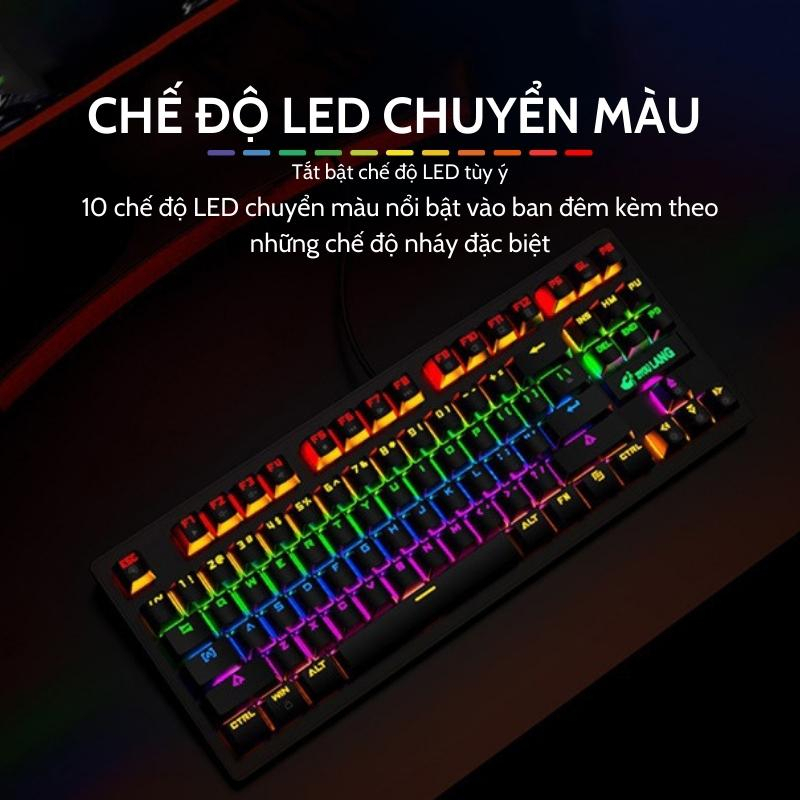 Bàn Phím Cơ Máy Tính TZ87 PRO Led RGB 10 Chế Độ Khác Nhau, Chơi Game Dùng Văn Phòng Cực Đã | BigBuy360 - bigbuy360.vn