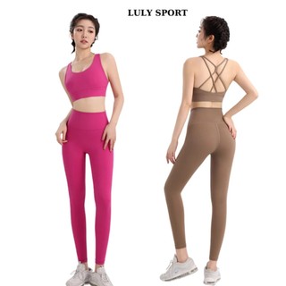  MẫuTập Yoga Mút Đúc LULY SPORT Thể Thao Chất Thun Lulu Mịn,Mát Đàn Hồi Tốt bản lưng dây đan xinh 