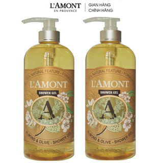 Sữa tắm lamont en provence almond & olive shower gel chai 1000ml