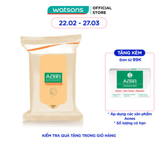 Khăn Tẩy Trang Và Lau Mặt Acnes 20 miếng/bịch