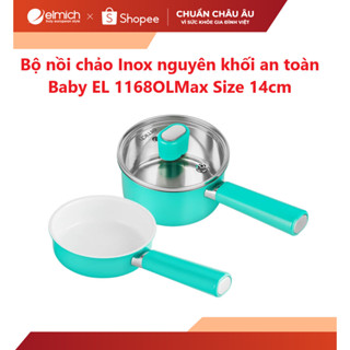 Bộ nồi chảo inox nguyên khối an toàn Baby EL-1168OLMax size 14cm
