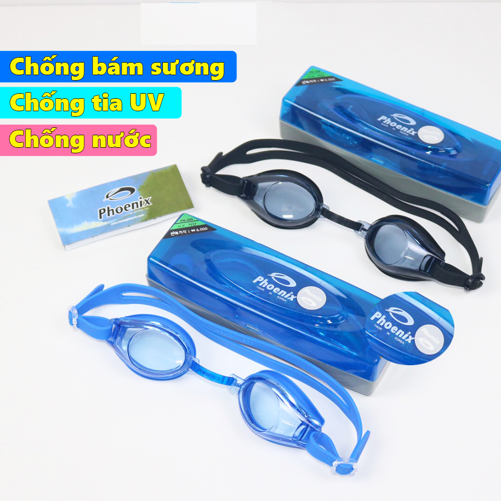 Kính Bơi Hàn Quốc PHOENIX 203 Cao Cấp - Tặng kèm nhét tai