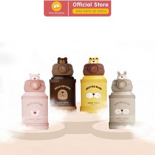 Bình nước giữ nhiệt Zoyzoii cho bé đi học có túi đựng Thermos cup Mã E8 - Richy Bookshop