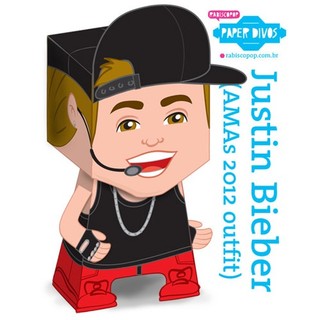 Mô hình giấy 3d nhân vật - ca sĩ justin bieber -