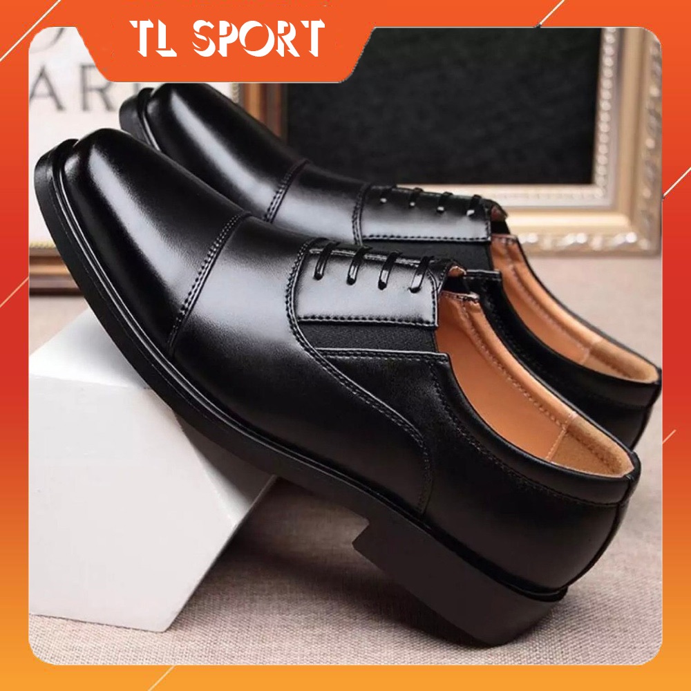 Giày tây nam da mềm, đế cao, đã khâu đế, size từ 38 đến 43 phong cách lịch lãm TLS414GD
