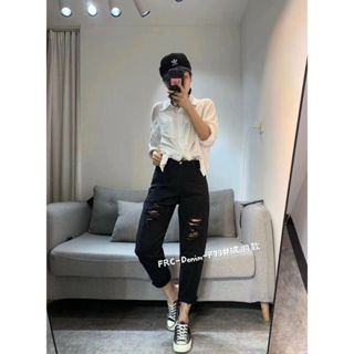 Quần baggy bò rách Quảng Châu HOT TRENDING