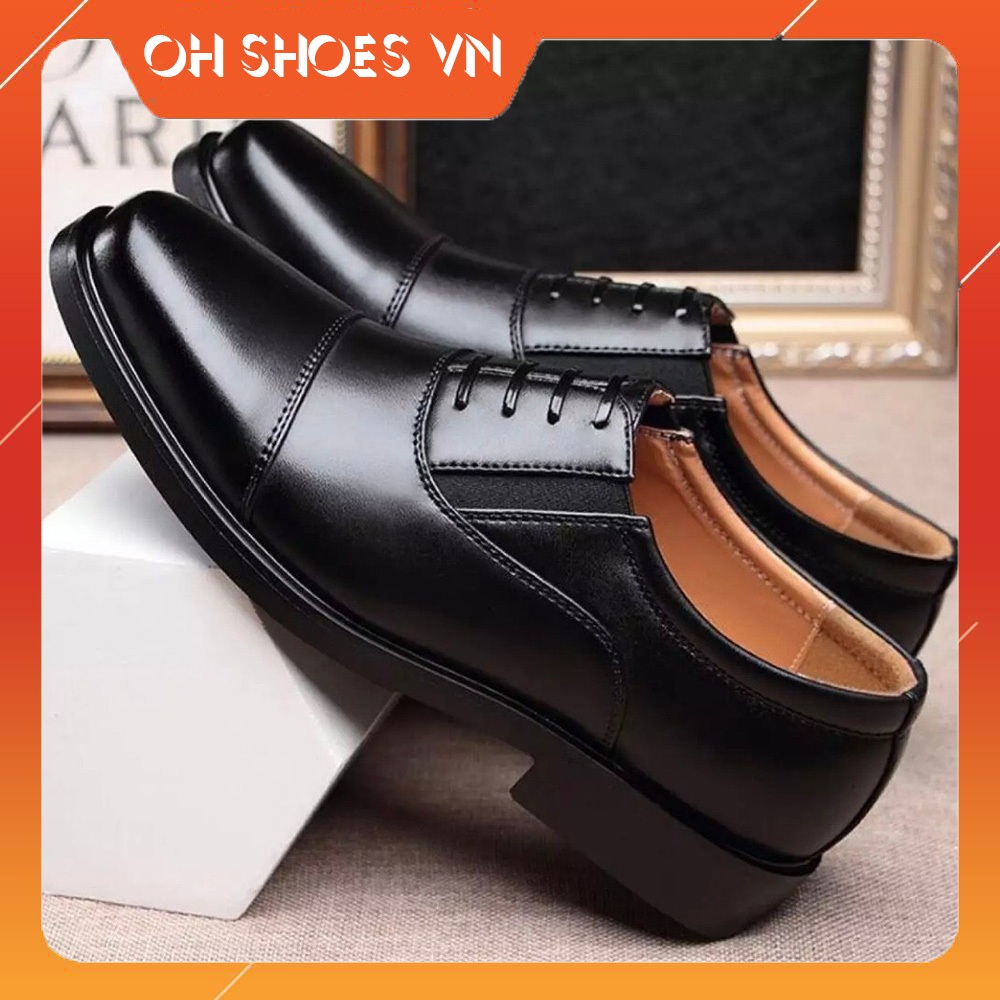 Giày tây nam da mềm, đế cao, đã khâu đế, size từ 38 đến 43 phong cách lịch lãm OHS414GD