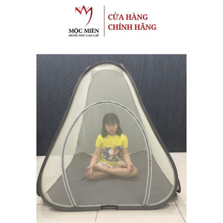 Mùng Chụp Tự Bung Kim Tự Tháp Gấp Gọn Mộc Miên Dùng Để Ngồi Thiền