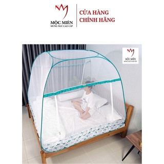 Mùng Chụp Đỉnh Rộng Cao Cấp Mộc Miên Họa Tiết Cá Mập