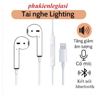 Tai nghe có dây chân dẹt hiển thị cửa sổ kết nối có mic cho táo 7/8/X/Xsmax/11/12/13/pro max promax