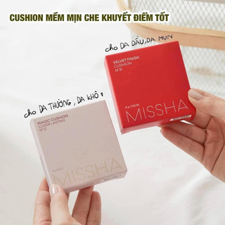 PHẤN NƯỚC MISSHA MAGIC CUSHION / 𝐕𝐞𝐥𝐯𝐞𝐭 𝐅𝐢𝐧𝐢𝐬𝐡 𝐂𝐮𝐬𝐡𝐢𝐨𝐧