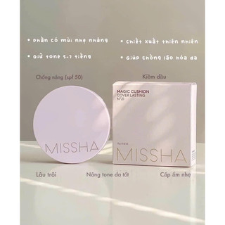 PHẤN NƯỚC MISSHA MAGIC CUSHION / 𝐕𝐞𝐥𝐯𝐞𝐭 𝐅𝐢𝐧𝐢𝐬𝐡 𝐂𝐮𝐬𝐡𝐢𝐨𝐧