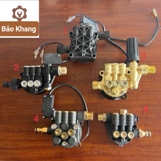 Bộ Đầu Bơm Máy Rửa Xe Mini Các Loại Chỉnh Áp - Cao Áp . Đầu Bơm Máy Rưa Xe + Kèm Role Tự Ngắt