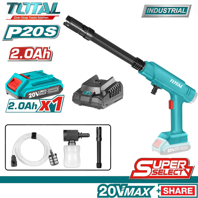 Máy xịt rửa dùng pin 20V Total TPWLI20282