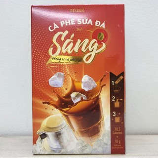 Hộp đỏ cà phê sữa đá rexsun 3 in 1 brown sugar iced milk coffee